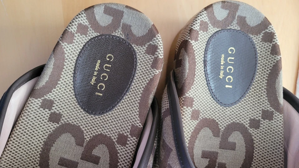 Gucci Marco GG Canvas Camel Slides - Image 3 of 4