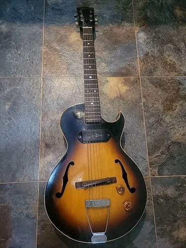 1955 Gibson ES-140 3/4 Sunburst Plays Great, All Electronics Work