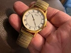 Seiko V700-8A10 mens dress watch new batt roman numbers easy stretch band thin!
