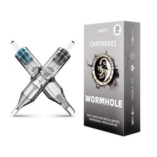 Wormhole Tattoo Cartridge Needles 20PCS Mixed RL RM Disposable Cartridges