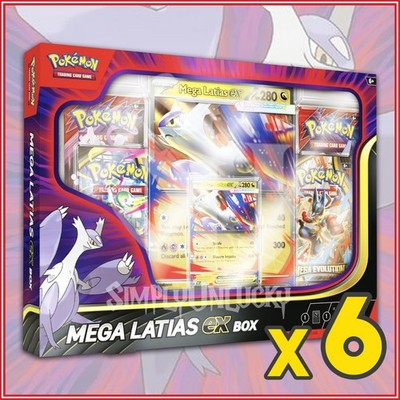 Pokemon TCG Mega Latias ex Box Case 6 Boxes 24 Packs ME01 SV10 Factory Sealed