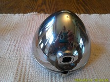 Vintage Small Chrome Auto Spotlight Head And Bezel Ring-4 34-nos