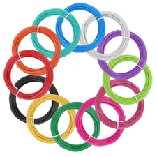 12 Pcs 3D Pen Filament, 1.75mm Dia 33ft Length, 12 Colors