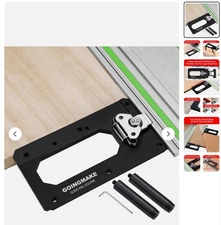 Large Track Saw Square with Positioning Rod and Edge Support,Track Saw Guide ...