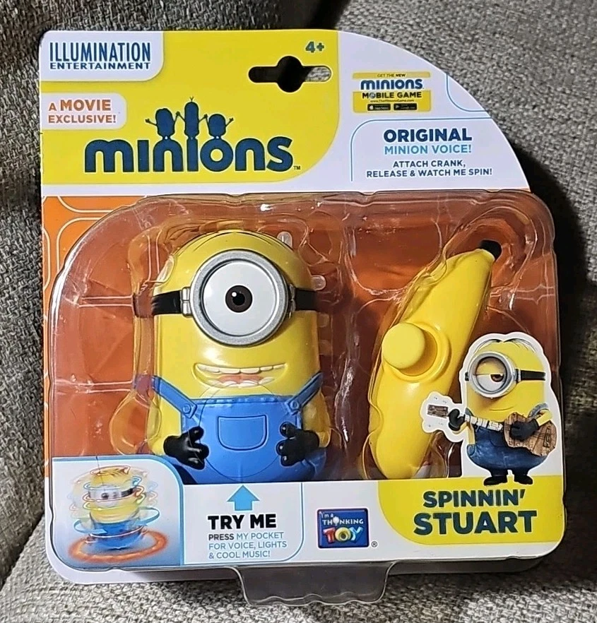 RARO Despicable Me Minions Spinnin Stuart Filme Exclusivo NOVO NISP - Imagem 2 de 4