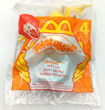 2000 Teletubbies Laa Laa Key Chain Soft Toy McDonald's Sealed #4 Yellow Plushie
