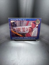 1992 ROAD TO WHITE HOUSE HOUSE PRESS PROMO CARD BILL CLINTON HILLARY