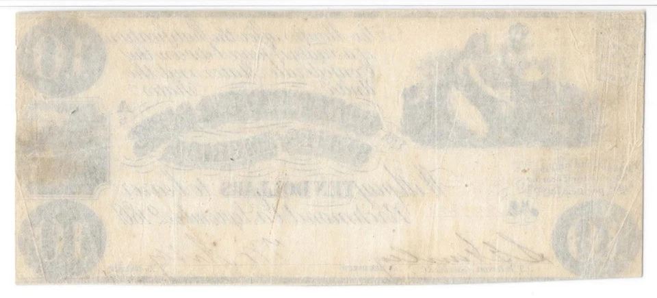 T-28 PF-7 1861 $10 Confederate Civil War Note PMG Very Fine 25 Bright Good Color - Image 4 of 4