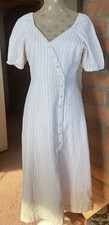 Madewell Midi Peasant Dress Puff Sleeve Size 2 button down NWOT