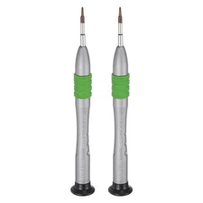 2pcs 1.3mm Precision Magnetic Phillips Screwdriver with Non-slip Handle, Green