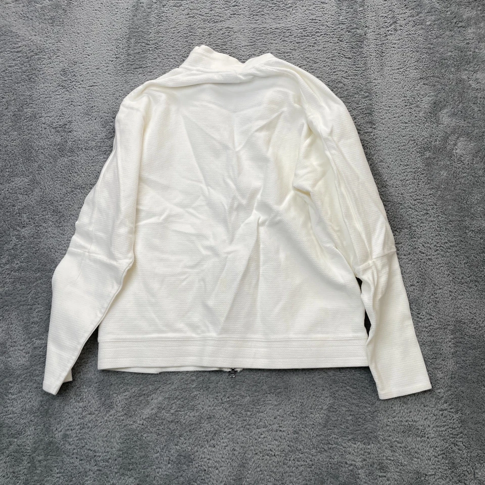 RF Nike Roger Federer Jacket Mens Medium White Sweater Tennis Track Full Zip  - Image 2 of 4