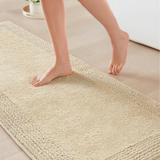 Madison Park Splendor 24x72 Cotton Bathroom Rug 3000GSM Plush Absorbent Mat
