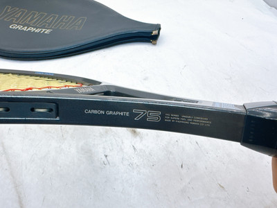 テニスラケット　YAMAHA CARBON GRAPHITE　75　 Yamaha Graphite 75 XSL Tennis Racquet 4 1/4 No.2 with Case | eBay