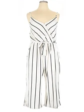 J for Justify Women Ivory Jumpsuit XL