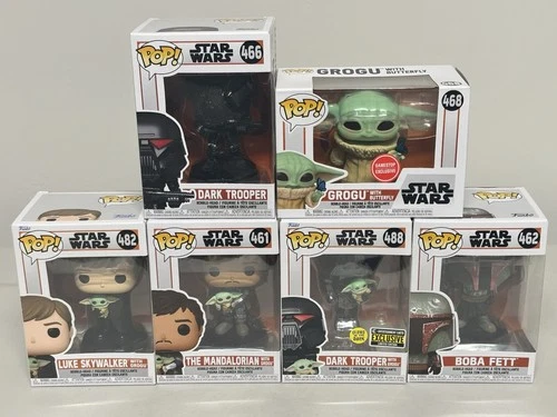 6 Star Wars Funko Pops From The Mandalorian Show, Exclusives Included