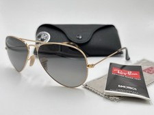 Ray Ban RB3025 181/71 58mm AVIATOR Gold; Gray Gradient AUTHENTIC ITALY