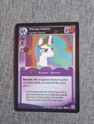 MLP CCG Crystal Games #Pf11 Princess Celestia, Gambit Planner PROMO