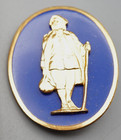 WWII Sterling 111th Infantry Regiment DI Pin With Sales Card by Robbins NICE — photo 1