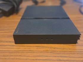 Sony PlayStation 2 Slim PS2 Black Console w/ Power Supply AV Cable