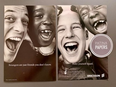 Ericsson Make Yourself Heard 90s retro 1998 Vintage Ad Werbung Reklame
