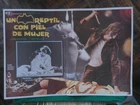 A LIZARD IN A WOMAN'S SKIN Giallo SLASHER Lesbian LUCIO FULCI MEXICAN LOBBY CARD