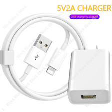 Fast Charger For iPhone 6 7 8 XR Xs 11 12 13 14 USB A Wall Charger Adapter Cable