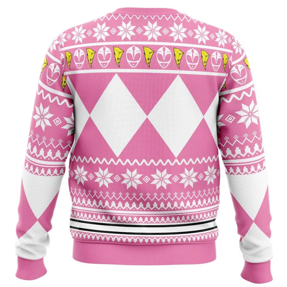 Power Rangers Pink Ranger Christmas Ugly Sweater