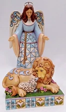 Jim Shore Heartwood Creek 2012 #4033819 "Live In Harmony" Angel w/ Lion and Lamb