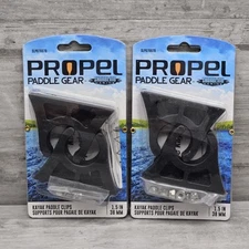 Kayak Rubber Paddle Clips Shoreline Marine Propel Paddle Gear with Hardware (2)