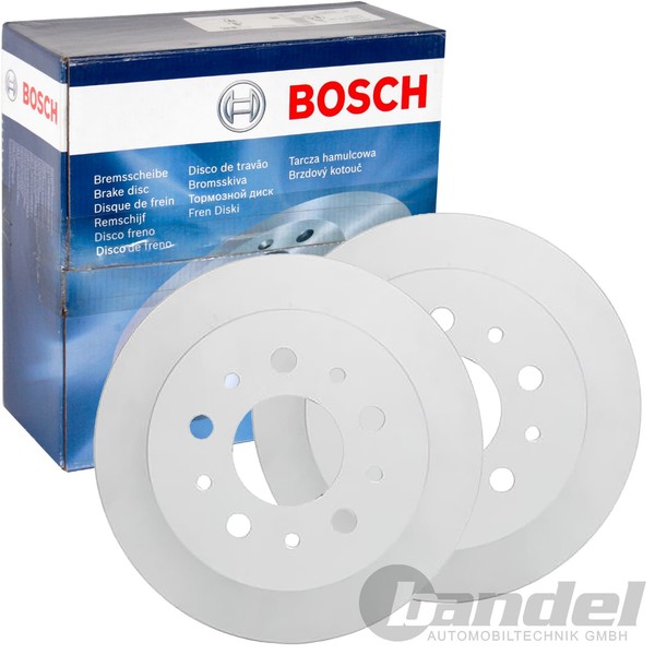 2X Bosch Bremsscheiben Ø279,6Mm Hinten Passend FÜR CitroËN Jumper Fiat Ducato-image