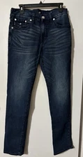 True Religion Geno Relaxed Slim men's jeans Size 33 Dark Wash