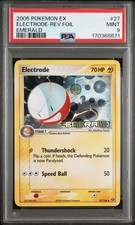 2005 POKEMON EX EMERALD #27 ELECTRODE-REVERSE FOIL PSA 9 on eBay