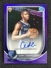 2025 Bowman Basketball Purple Refractor Cedric Coward #BCA-CC