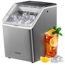 Silonn Ice Maker Countertop 44lbs/Day, Ice Cube Maker with Self-Cleaning,