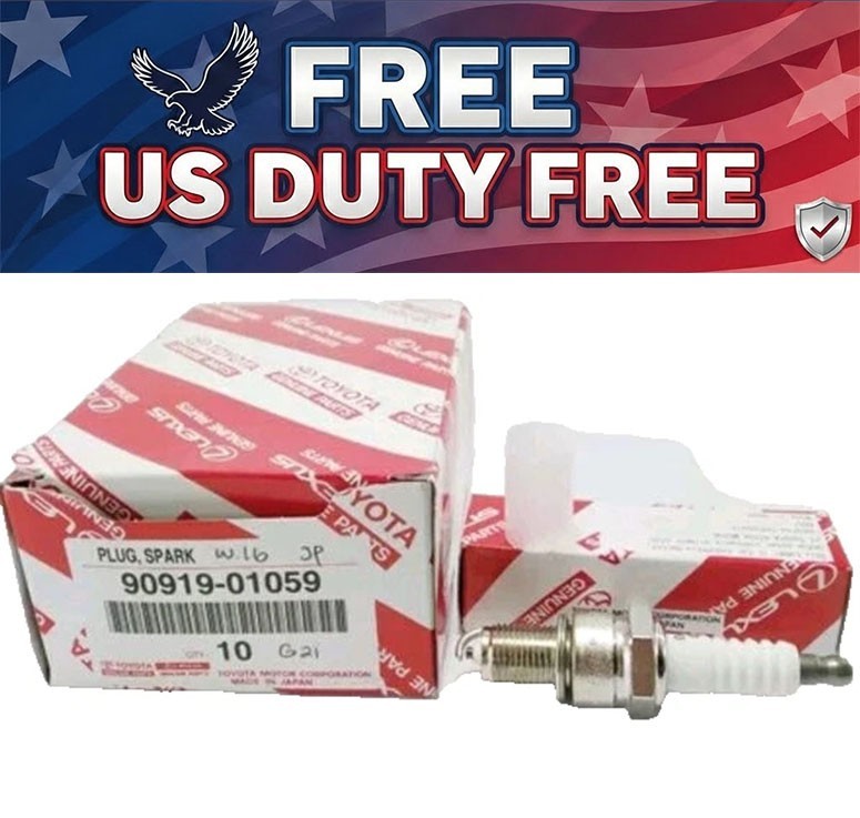 Genuine 4X Toyota 4Runner Corolla Crown Land Cruiser Spark Plug 90919-01059