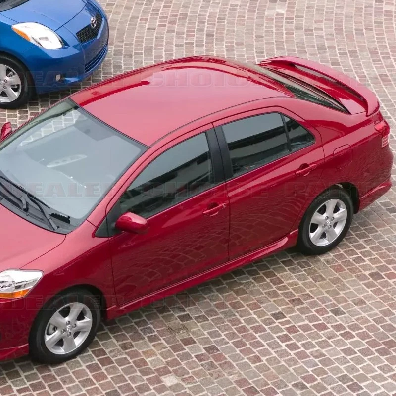 For 2007-2009 2010 2011 2012 Toyota Yaris Sedan Factory Style Spoiler UNPAINTED - Image 2 of 2