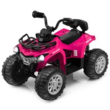 12V Kids Ride On ATV Electric 4-Wheeler Quad 2 Speeds w/ Mp3  Headlights Pink