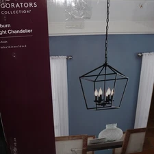 Home Decorators Collection Weyburn 6-Light Bronze Caged Chandelier 66201