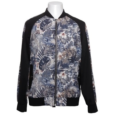 Bench, Bomberjacke, Herren, Größe: XL, Schwarz/Grau/Blau/Weiß, Blumen #aTX