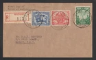 1945 Registered FDC Cover Australia Peace Stamp Usage In Madang PNG RELIEF No. 4