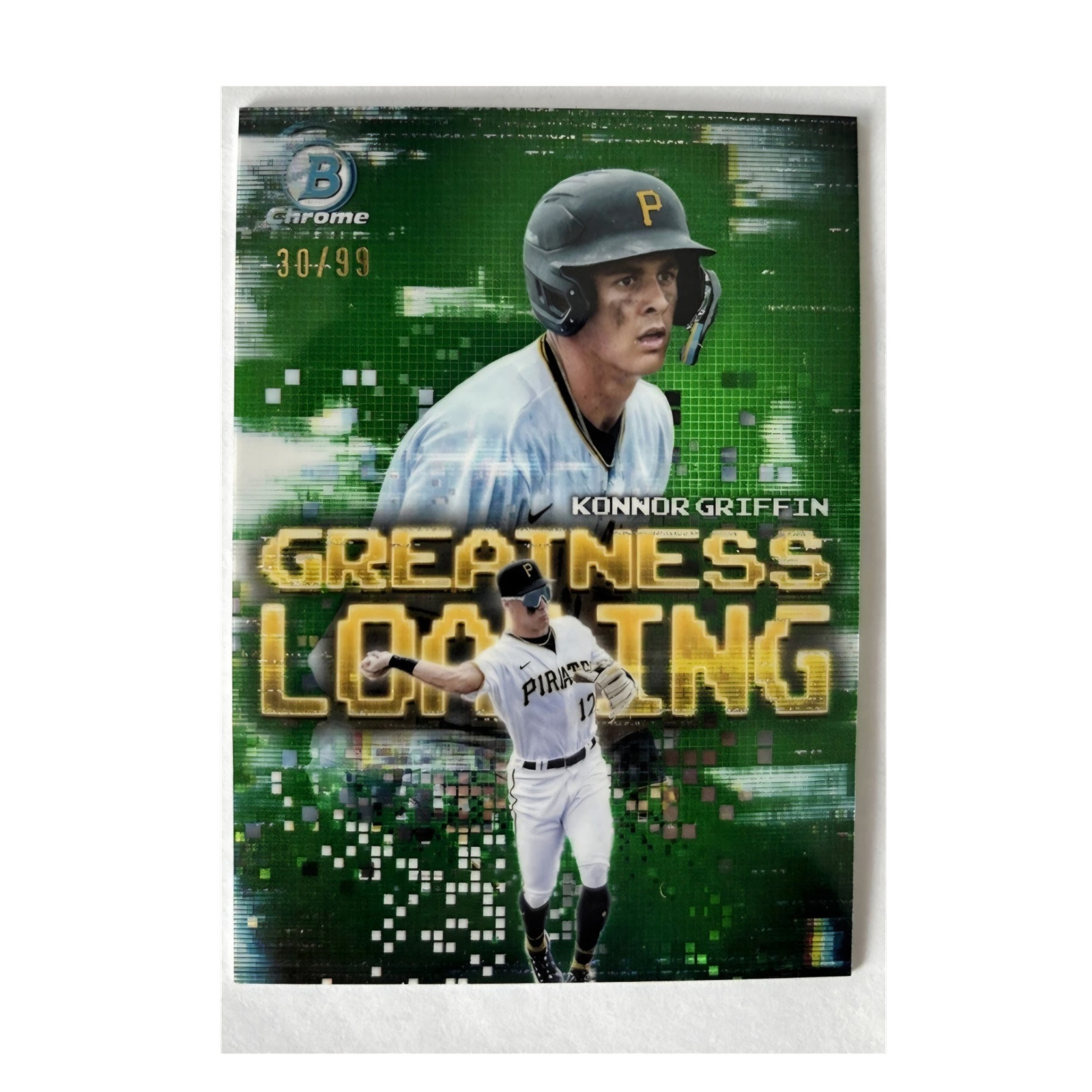 Topps 2025 Bowman Green Refractor Konnor Griffin GL-13 RC /99 