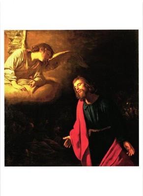 Christ in the Garden of Gethsemane Art of the New Testament Postcard Unposted