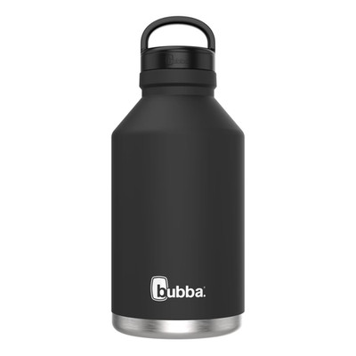 bubba Growler Stainless Steel Water Bottle Wide Mouth Rubberized Licorice, 64 fl