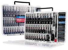 80-Piece Premium Magnetic Impact Nut Driver Set Metric & SAE with Socket Adapter