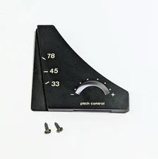 Dual 1212 Turntable Parts Speed Selector Switch Pitch Control Plate Plastic Trim
