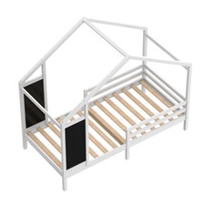 3ft Treehouse Single Bed Frame Kids Sleeper Wooden House Low Childs Canopy Bed