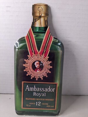 RARE Vintage Ambassador Royal Scotch Whiskey Advertising Giveaway Notepad Sealed