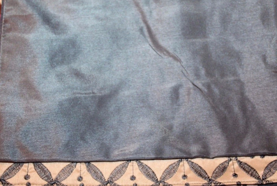 Essential Home Davenport Embroidered  Table Runner 13x72 in Blue/Cream - Image 3 of 3