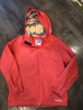 Girls Burton Dryride Ski Jacket Hooded Medium Light Weight Spring