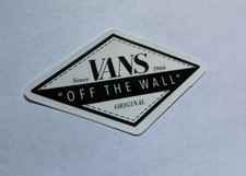 VANS Off The Wall 3  Inch Skateboard Sticker Black White Waterproof Decal